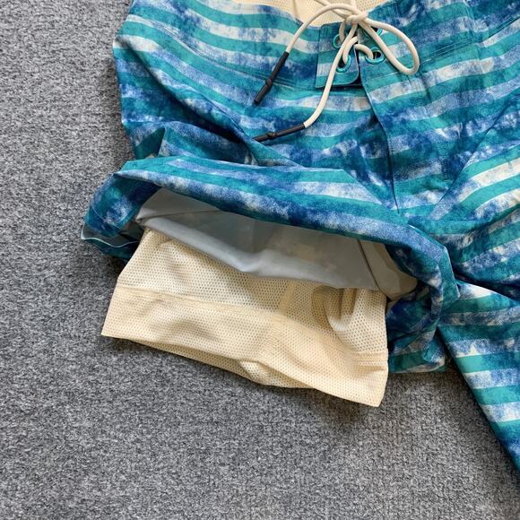 Lululemon Board Shorts Mens 36 Water Camo Lined Current State Fishing Surfing - Picture 7 of 12